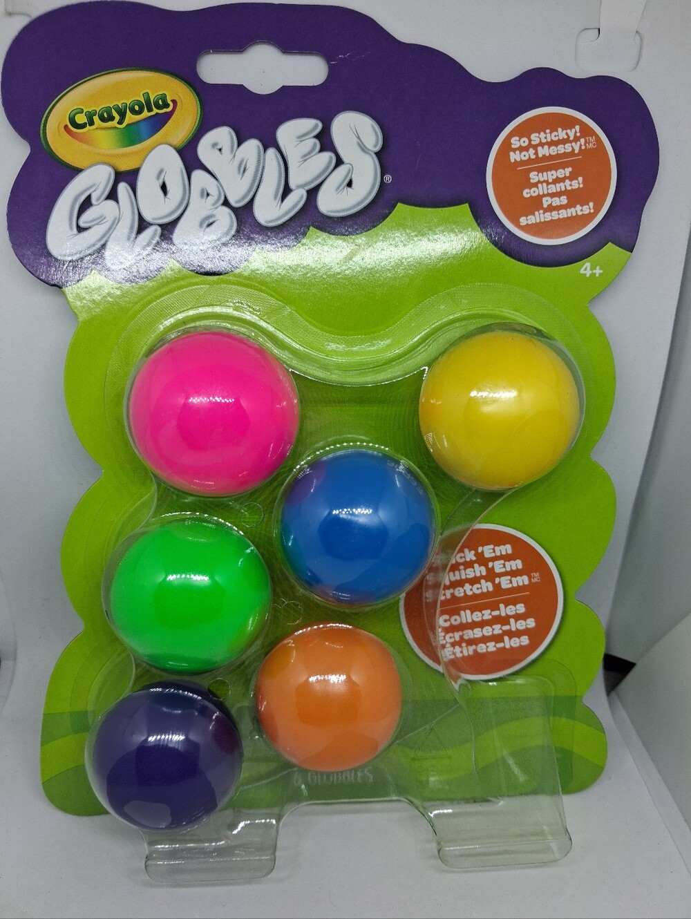 Crayola Globbles Sticky Squish Balls -  6 Count Pack